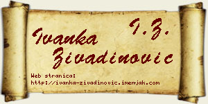Ivanka Živadinović vizit kartica